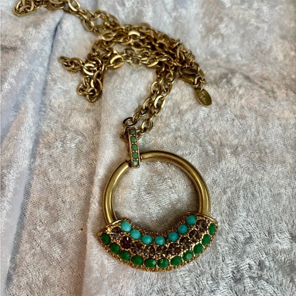LIA SOPHIA Mirage Embellished Long Pendant.